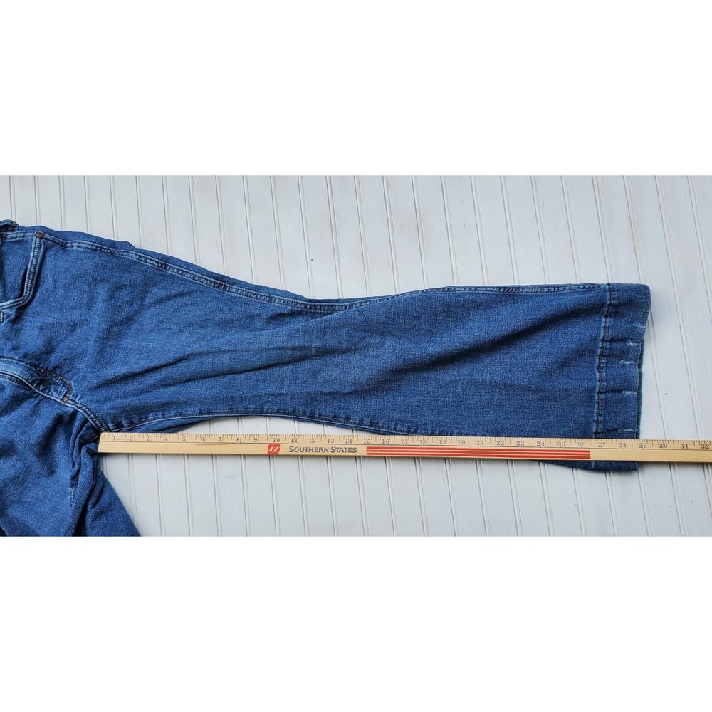 Wrangler Retro Womens High Rise Trouser Jeans Blue Wide Leg Denim Medium Wash - Picture 4 of 6